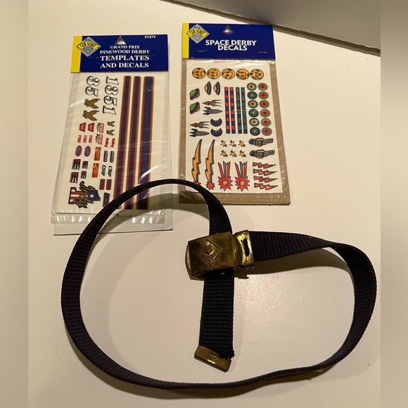 Boy Scouts of America Other Cub Scout Belt Pinewood Derby Stickers